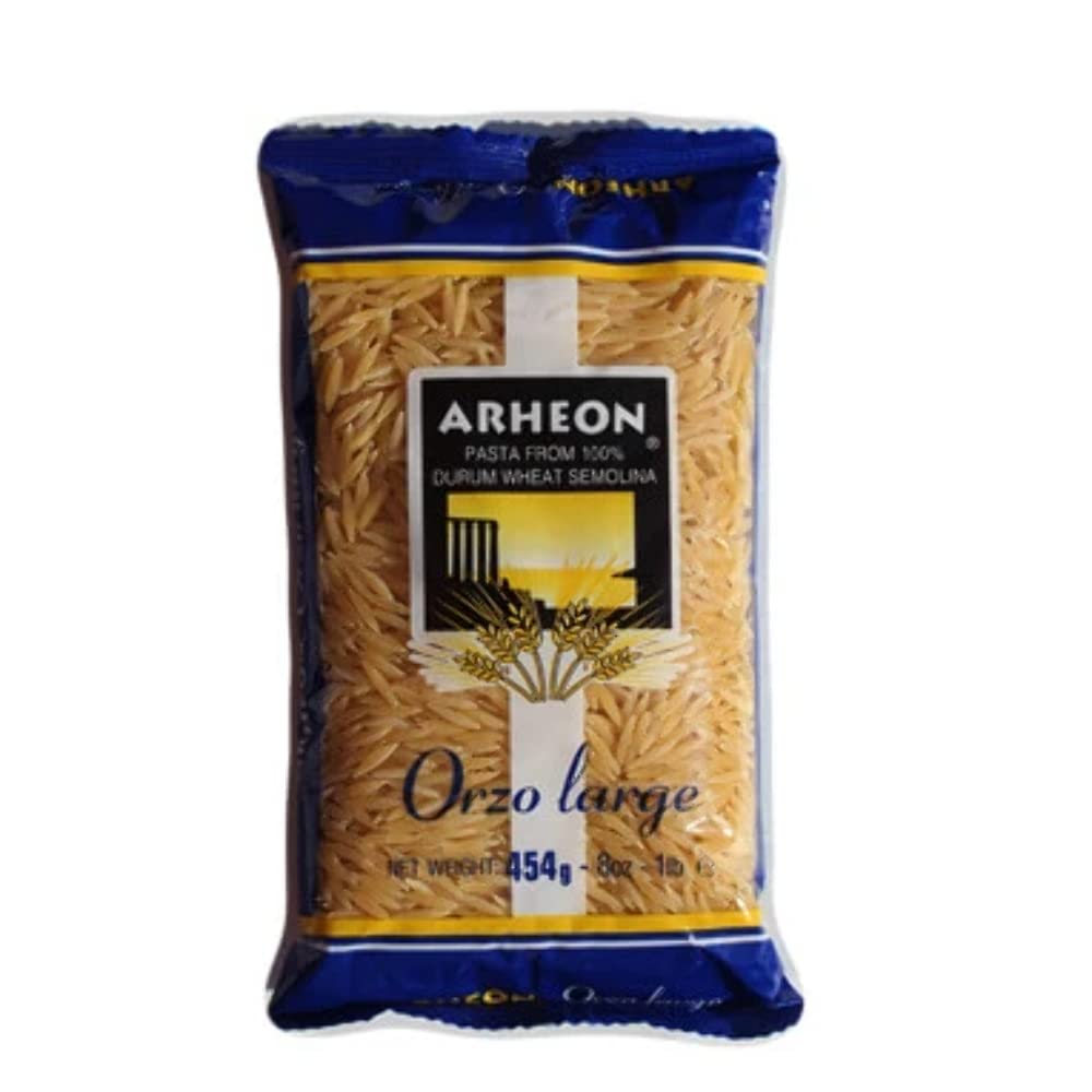 Amazon.com : Arheon, Orzo Large (Rosmarino), 16 oz : Orzo Pasta